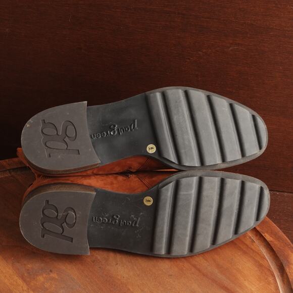 Paul Green Boots Womens SZ UK 6 US 8.5 Brown Denver Suede Ankle Zip Western Moto - Picture 10 of 16